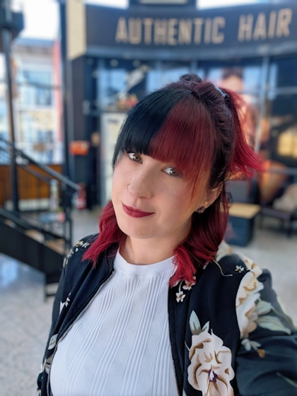 Inhaberin Friseurmeisterin Sarah Leistner Fachtrainerin